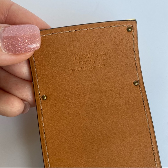 HERMÈS Kelly Dog Extreme cuff black alligator gold - Picture 5 of 9